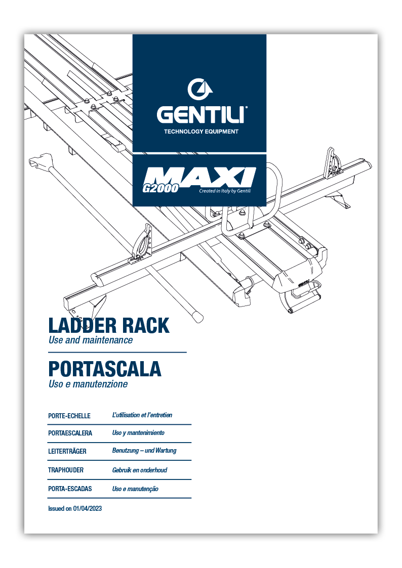G2000-MAXI-LADDER RACK-Use-and-maintenance